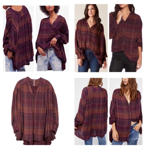 Free People Come Over Buttondown Top.  NWT. - Picture 2 of 8